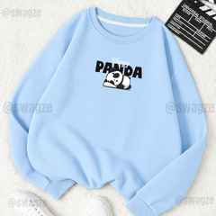 Fleece Sweatshirt ( sleepy panda ) (SB04)