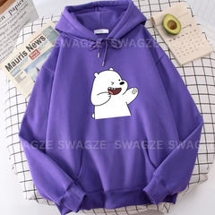 Fleece Hoodie ( kungfu ice panda )