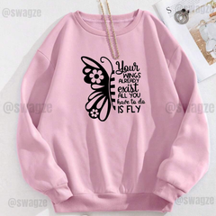 Fleece Sweatshirt ( fly wings )