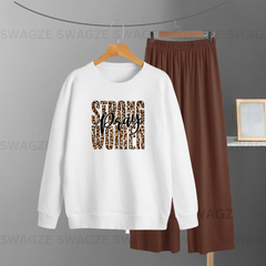Winter Combo ( strong women ) with Brown Flapper Trouser