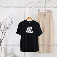 Casual Combo (see good...) with beige flapper trouser