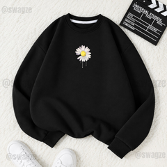 Fleece Sweatshirt ( Flower ) (B01)