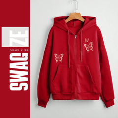 Zipper Hoodie butterflies (R02)