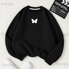 Fleece Sweatshirt ( butterfly ) (B07)