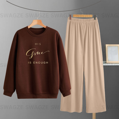 Winter Combo ( grace ) with  Beige Flapper Trouser