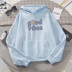 Fleece Hoodie ( good vibes ) (SB06)