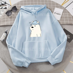 Fleece Hoodie (  Cap icepanda ) (SB01)