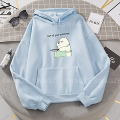Fleece Hoodie ( non of your business ) (SB07)