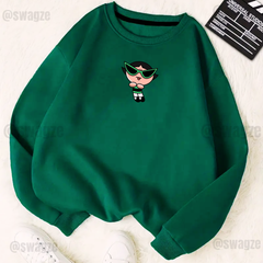 Fleece Sweatshirt ( Glasses Buttercup ) (G03)