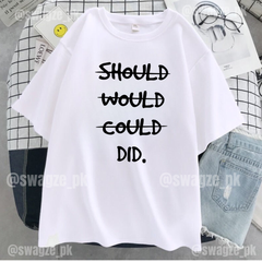 Should would..Drop Tee