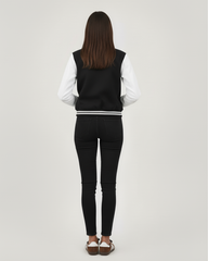 Black Varsity Jacket (Unisex)