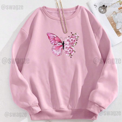 Fleece Sweatshirt (butterfly)