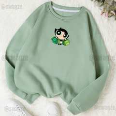 Fleece Sweatshirt ( Shopping Buttercup ) (MG03)