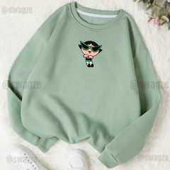 Fleece Sweatshirt ( Glasses Buttercup ) (MG01)