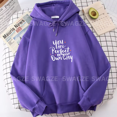 Fleece Hoodie ( you are perfect ) (DP04)