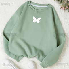 Fleece Sweatshirt ( Butterfly ) (MG05)