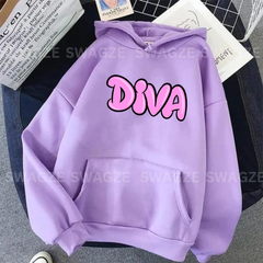 Fleece Hoodie ( diva ) (L02)