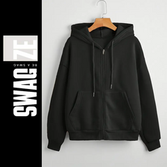 Black Basic Zipper