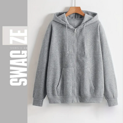Light Grey Basic Zipper