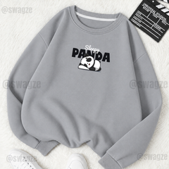 Fleece Sweatshirt (Sleepy Panda ) (LG)