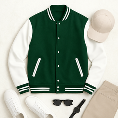 Green Varsity Jacket (Unisex)