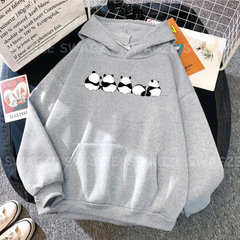 Fleece Hoodie ( pandas ) (LH05)
