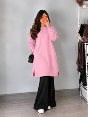 Long Fleece Sweatshirt Side Pocket with Black Flapper Trouser (Butterfly Bunch P03)