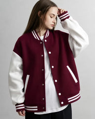 Maroon Varsity Jacket (Unisex)