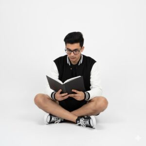 Varsity Baseball Jacket Black