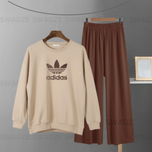 Winter Combo(adidas) with brown flapper trouser
