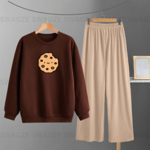 Winter Combo(cookie) with beige flapper trouser