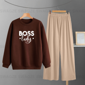 Winter Combo(boss lady) with beige flapper trouser