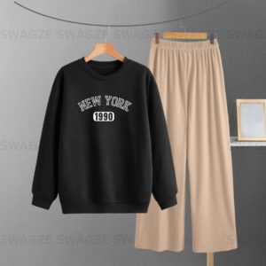 Winter Combo(new york) black with beige flapper trouser