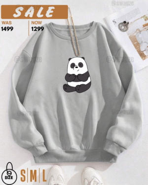 -Fleece Sweatshirt (cute panda)