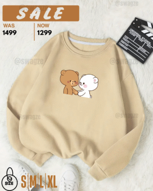 -Fleece Sweatshirt (cute bears)