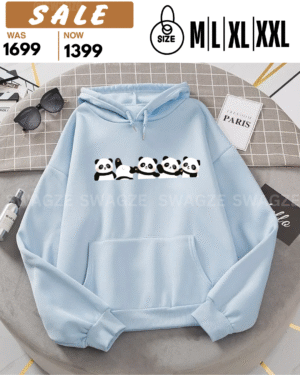 *Fleece Hoodie (cute pandas)