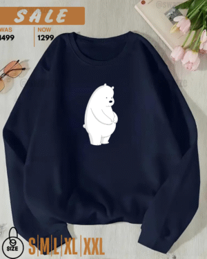 -Fleece Sweatshirt (sad ice panda)