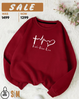 -Fleece Sweatshirt (faith love...)
