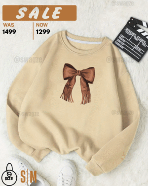 -Fleece Sweatshirt (ribbon)