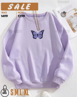 Fleece Sweatshirt (butterfly)